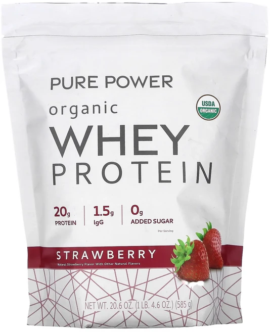 새해 건강을 선물하세요 Dr. Mercola 퓨어 파워 유기농 유청 단백질 딸기 585g(1lb 4.6oz) 특별관리진행, DrMercola퓨어파워유기농유청단백질딸기585g1lb, 585g, 1개 - 쿠팡