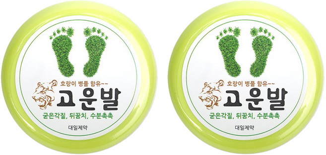 대일제약 고운발 호랑이 크림 풋크림 보습크림 100g x 3개, 2개, 1개입