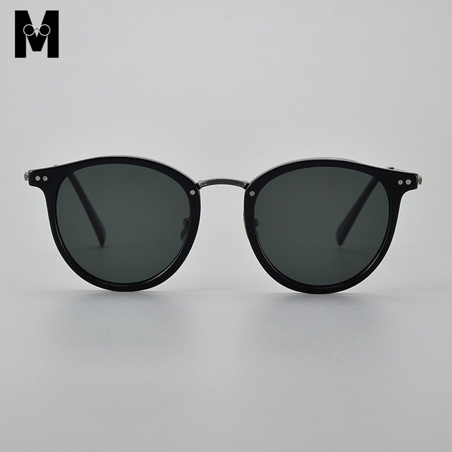 정장에 잘 어울리는 일본 수제 골드 티타늄 투명 편광 선글라스