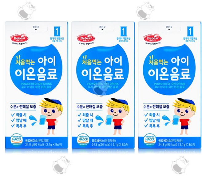 베베스트 처음먹는 아이 이온음료, 3.1g, 24개