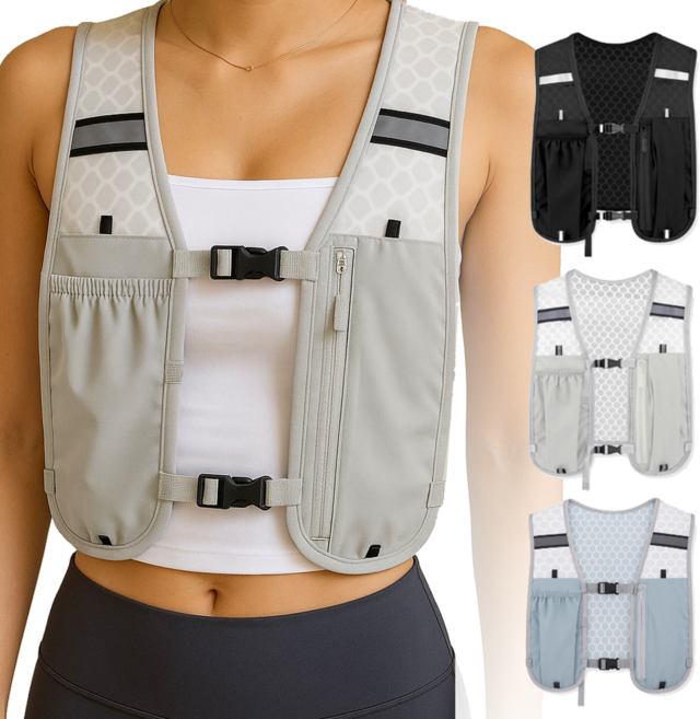 데이나잇 초경량 러닝조끼 트레일 백팩 등산 아웃도어 마라톤 트래킹, 그레이