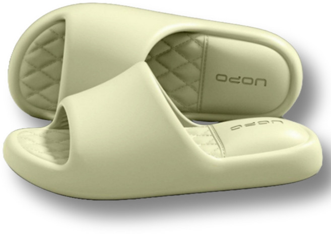 UOPO 에바 푹신한 쿠션 무소음 조리원 임산부 층간소음 슬리퍼 거실화 실내화, 1개, 연그린