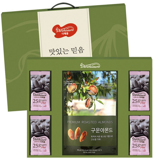 [더채움] 맛있는 믿음 2호 견과류 선물세트, 핑크, 1개