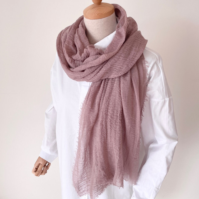 라플로라 여성 롱 얇은 머플러 스카프