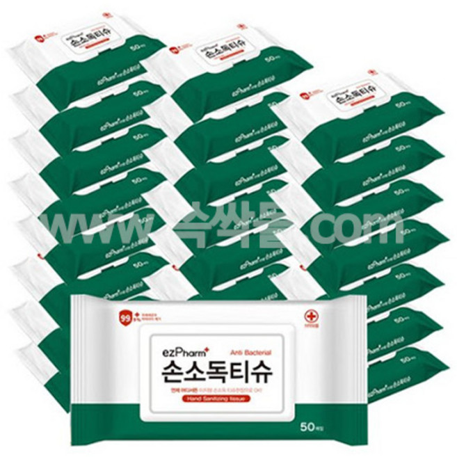 이지팜 손소독 티슈, 50매, 24개