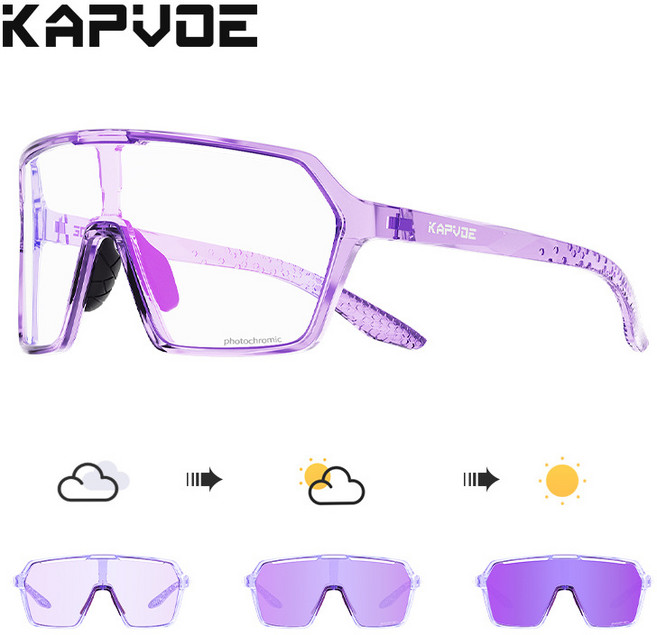 KAPVOE 전문가용 편광 미러 사이클링 선글라스 자전거 고글 방풍/방진 아웃도어 등산 하이킹용, 01, 1개