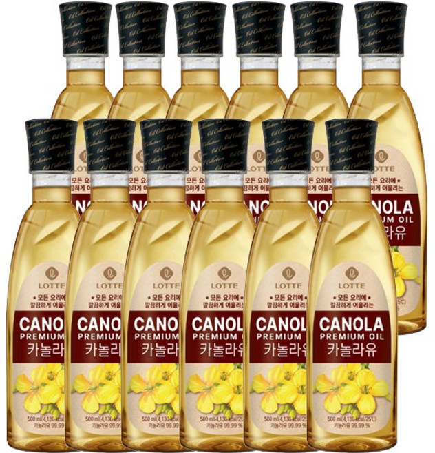 백설 카놀라유, 500ml, 12개