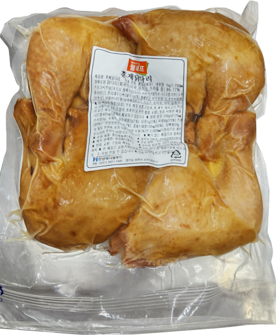 웰쉐프 훈제닭다리(냉장) 180g 에어프라이어 캠핑, 1kg, 1개