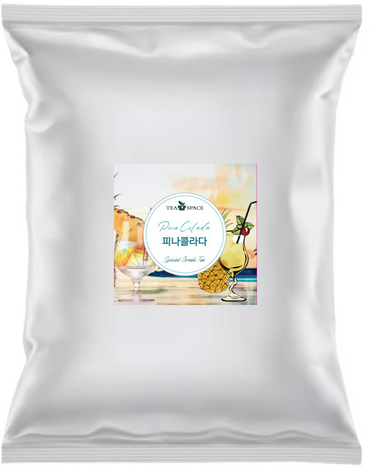 [Tea Space] 프리미엄 과일믹싱차 피나콜라다 대용량 1kg 카페용 업소용, 1개, 1개입