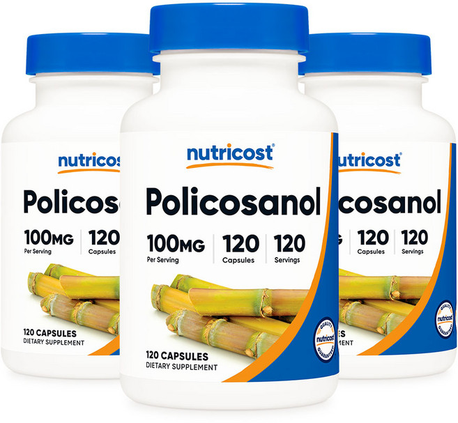 뉴트리코스트 폴리코사놀 100mg 캡슐, 120정, 3개