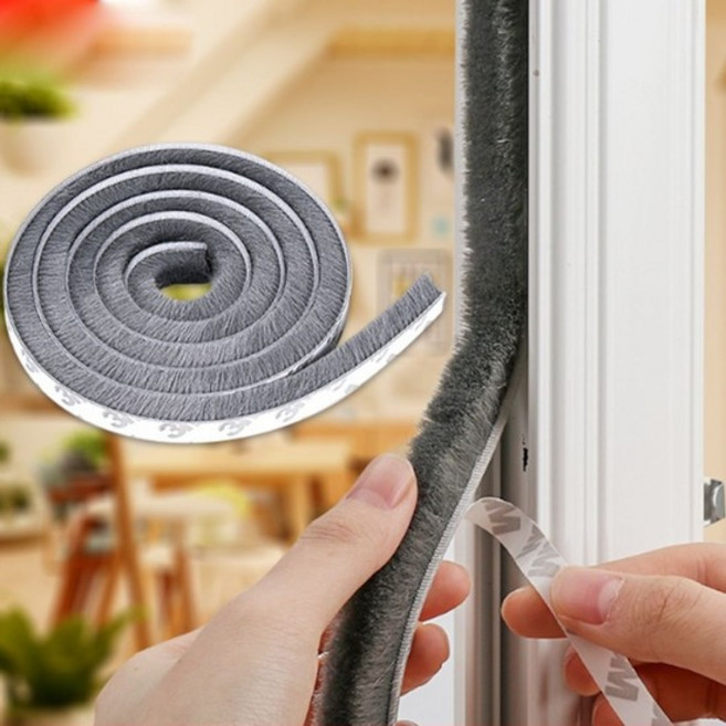 샷시수리 창문틈막이 문풍지 모헤어, 7mmx8mm 2m, 1개