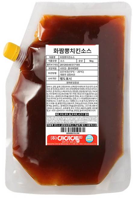 아이엠소스 화짬뽕치킨소스 양념 대용량 업소용, 5kg, 1개