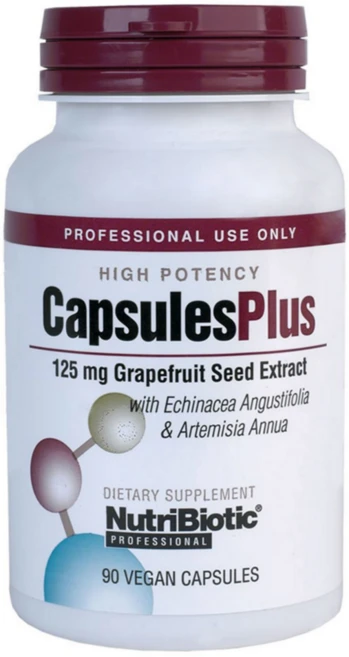 뉴트리바이오틱 CapsulesPlus 자몽씨추출물 에키네시아 아르테미시아, 1개, 90정 - 쿠팡