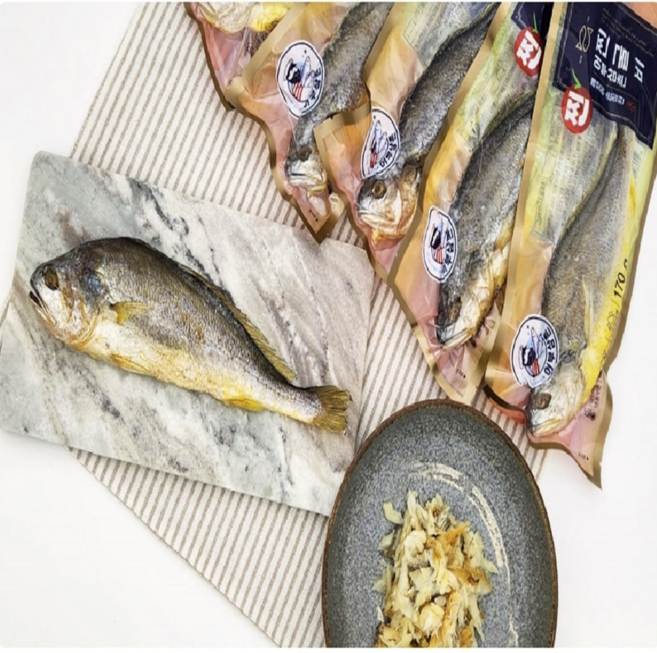 먹기편한 찐굴비세트 손질된 전자렌지조리 굴비 품격있는 선물세트 명품굴비 진공포장 명절선물 부세굴비, 1박스, 170g 5미
