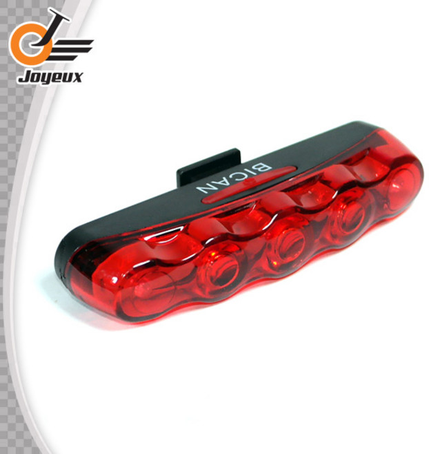 JY-358 와이드 5구 LED 자전거 후미등 안전등, 1개