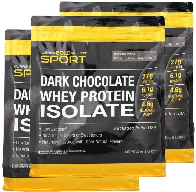 CGN 웨이 프로틴 파우더 아이솔레이트 분리유청 단백질 파우더 다크초콜릿 907g 3개 - 쿠팡