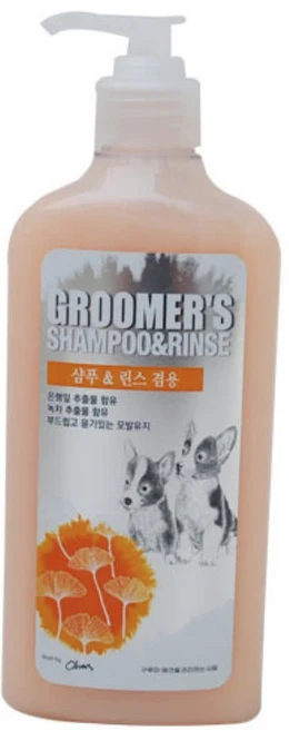 그루머스 샴푸린스 겸용 400ml 애견샴푸, 1개 - 쿠팡