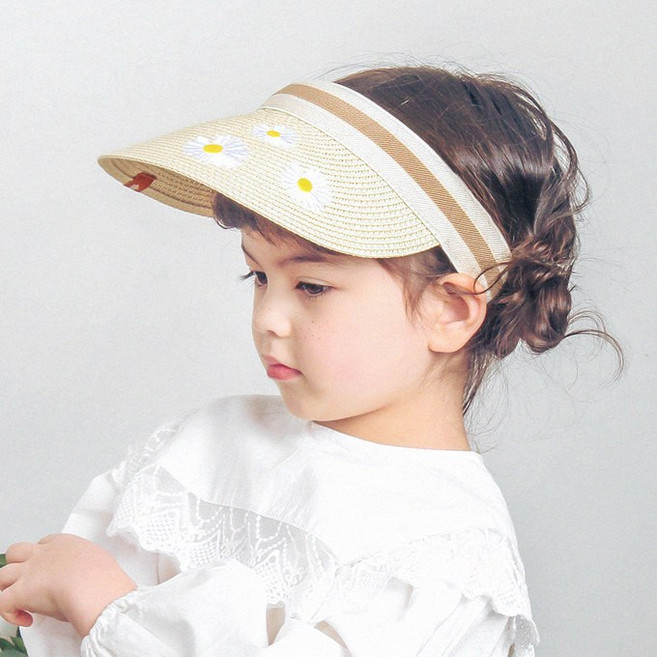 A21703 데이지 유아 키즈 주니어 아동 어린이 썬캡 밀짚 모자 (F. 4~13세)