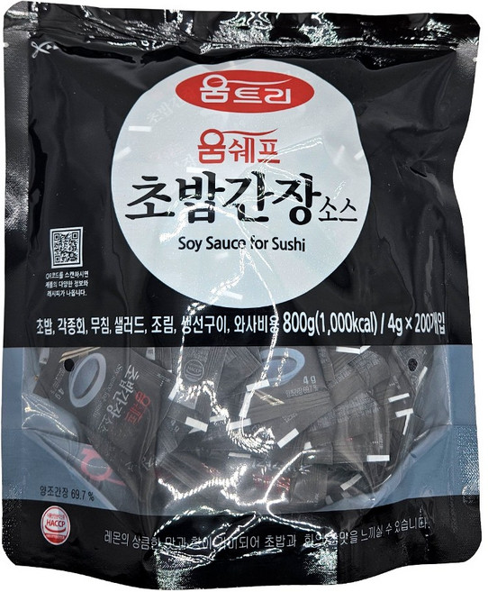 움트리 움쉐프 초밥간장소스 200p, 6개, 800g