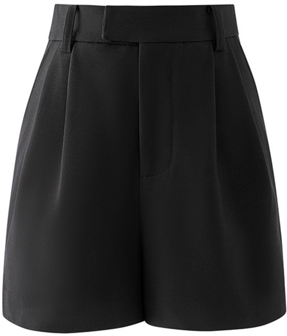 【高腰顯瘦】西裝短褲 闊腿褲 短褲 西裝褲 五分褲 通勤褲 寬鬆A字版型 垂感面料 夏季薄款 氣質通勤穿搭