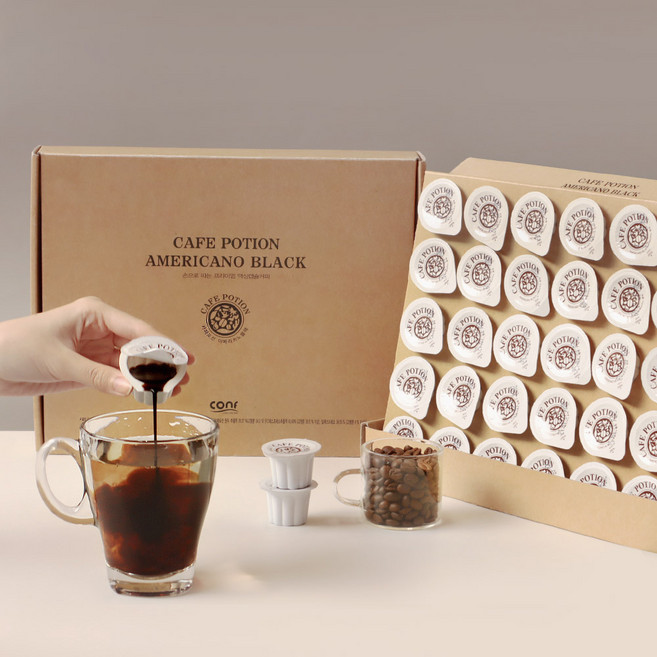 코엔에프 아메리카노 블랙 포션커피, 18ml, 30개