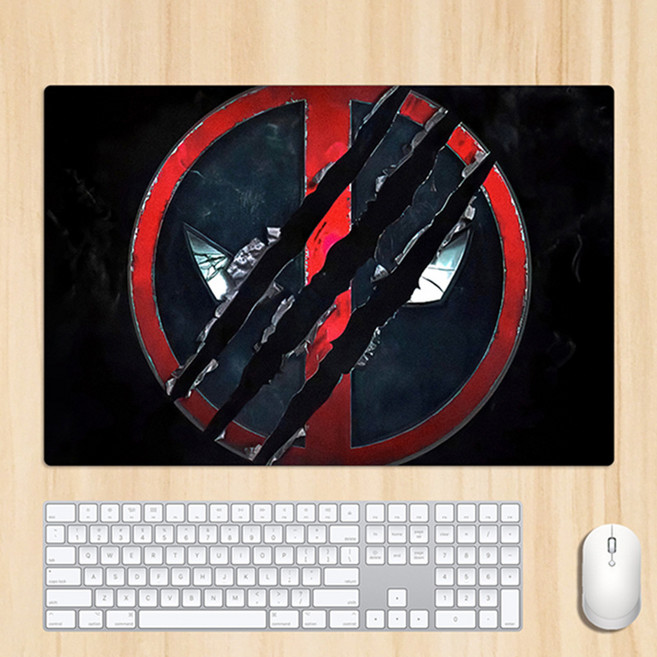 마블코믹스 데드풀과 울버린 굿즈 Deadpool&Wolverine 마우스 게이밍 장패드, W. 60x40x0.3cm DEADPOOL5, 1개
