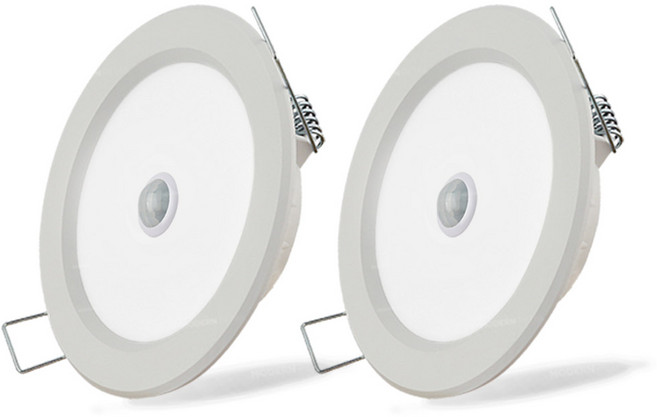 LED 매입 센서등 매립 센서 6인치 15W 주광색, 2세트