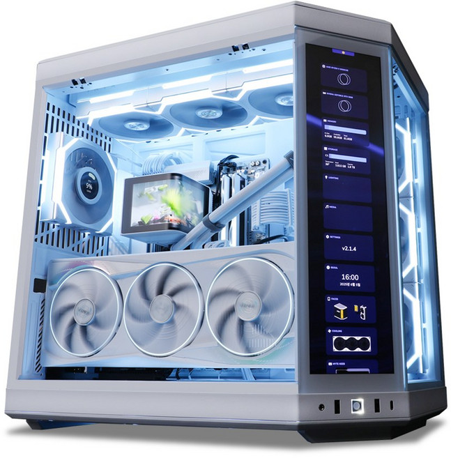 몬스타 PC HYTE Y70 화이트 고사양 게이밍 컴퓨터 어항 본체, OS 없음, 2TB, 64GB, 지포스 RTX 5090, AMD 9950X3D