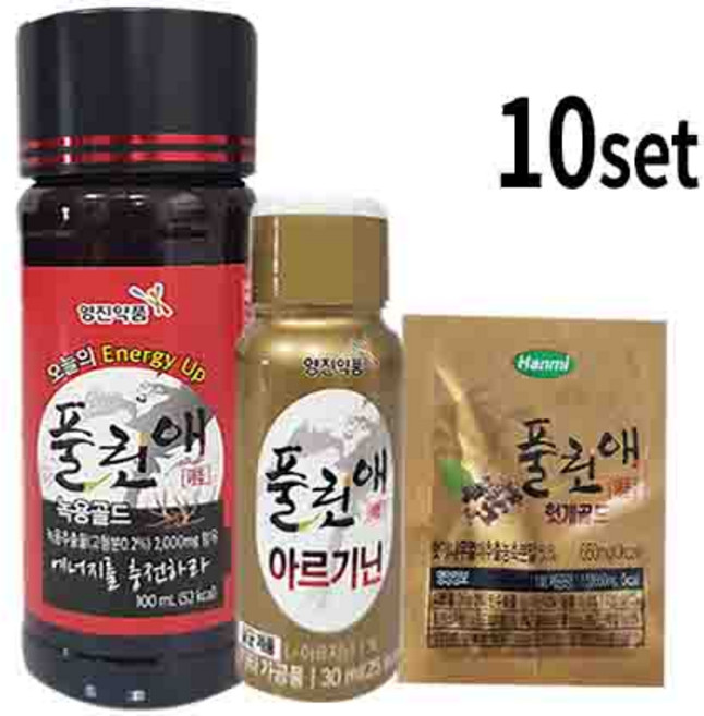 풀린애 녹용골드+아르기닌+헛개골드환, 10개