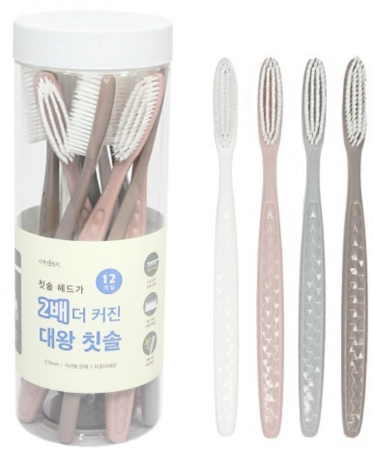 나무이야기 대왕 칫솔 세트, 12개입, 1세트