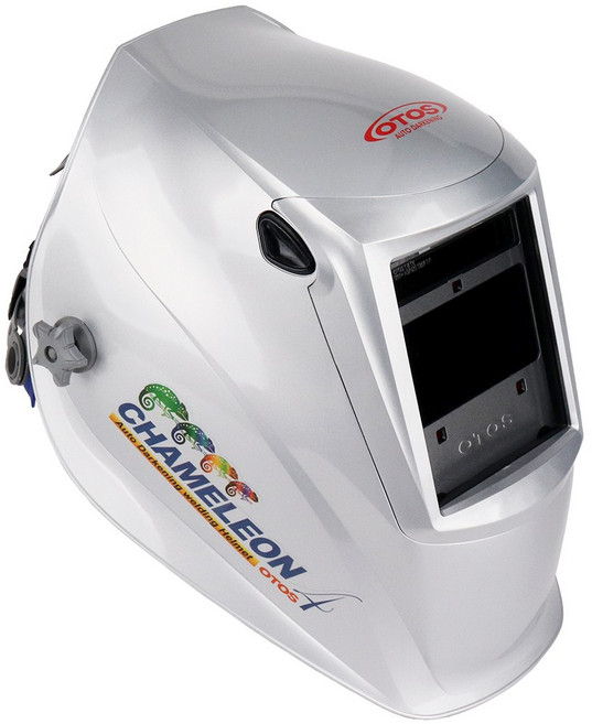 오토스 자동 차광 전자 용접면 헬멧 마스크 용접맨 자동면 차광면 용접자동면 카멜레온4, 1개