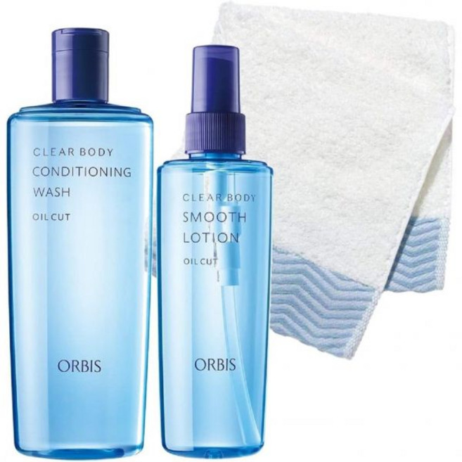 ORBIS 클리어 바디 로션 260mL & 바디용 215mL 세트, 1개