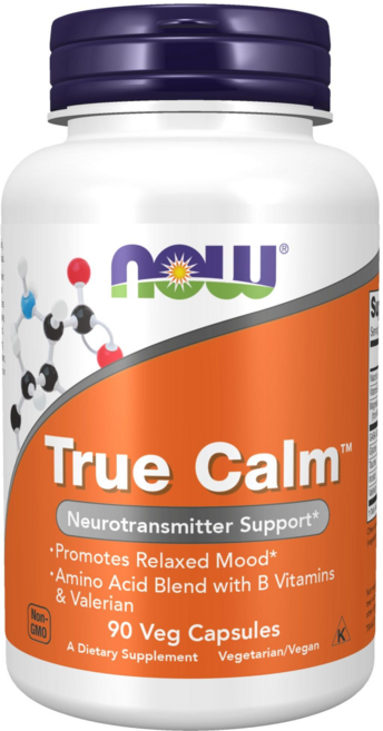 NOW Foods True Calm胺基酸複合膠囊, 90顆, 1罐