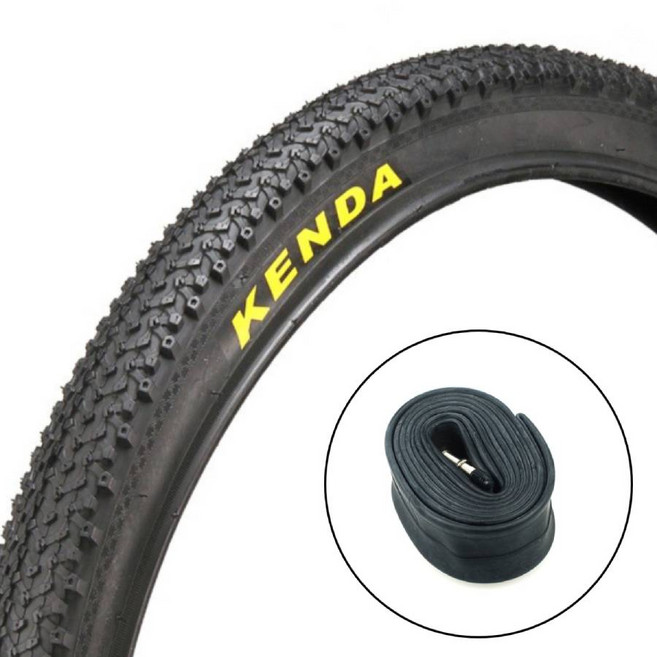 KENDA K1177 27.5X1.95 생활차 MTB 자전거 타이어+ 프레스타 튜브 세트