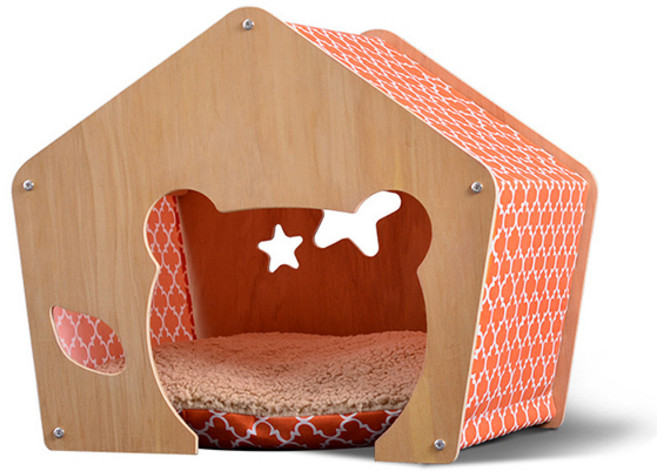 마레앤코 애견하우스 원목 빌라 3종 강아지집, 클로버, 1개