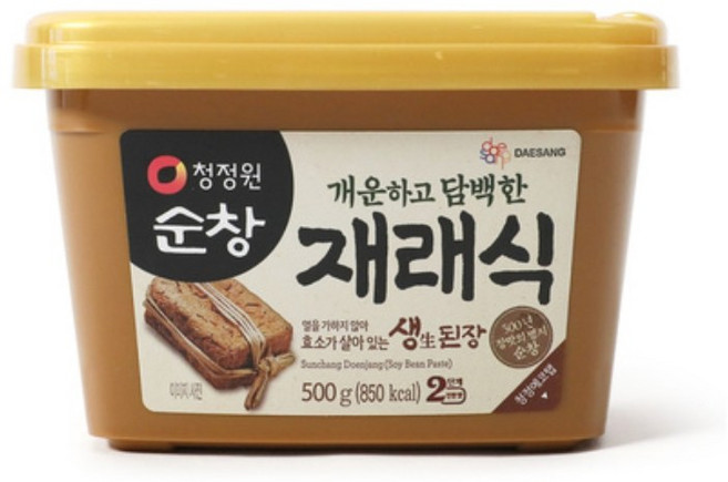 청정원순창 개운하고 담백한 재래식 생된장, 500g, 24개