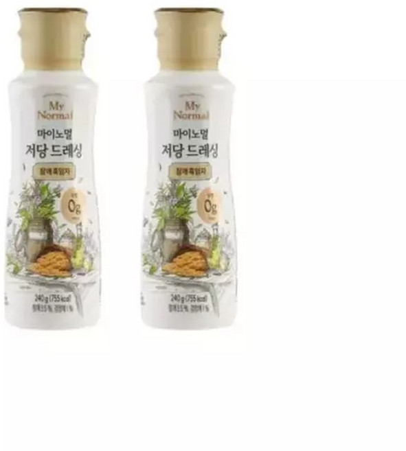 마이노멀 저당 샐러드 드레싱 참깨 흑임자 240g X2개 785736, 2개