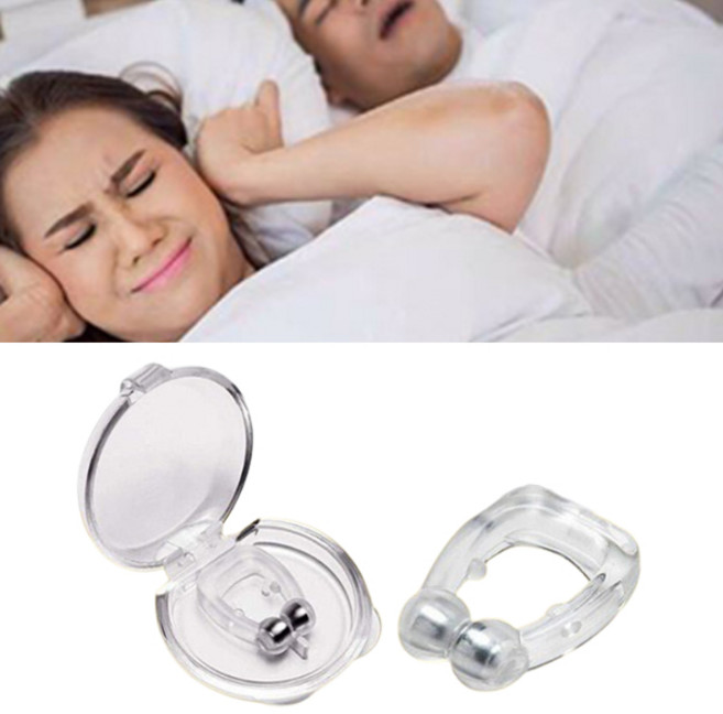 잠잘때 노즈 코 걸이 집게 자석 코링 마그네틱 노즈링, 1개