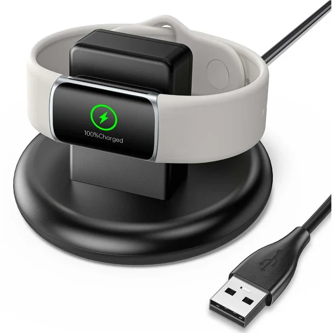 Fitbit Charge 5/Charge 6 충전기 용 자기 USB 충전기 도크 Fitbit Luxe 스탠드 용 스마트 시계 고속 충전