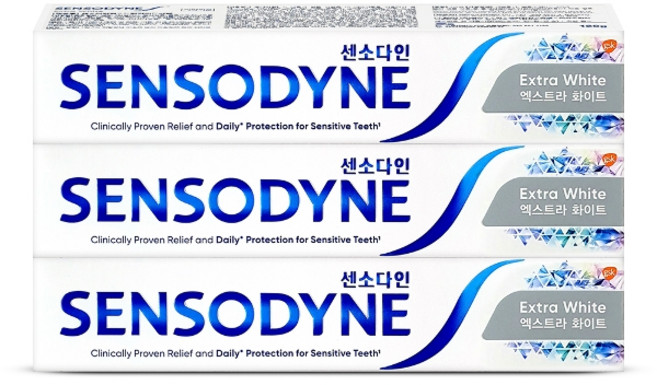 기타 센소다인 엑스트라 화이트 치약 120g 3개