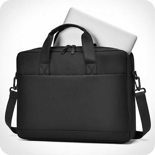 나인비 노트북가방 가벼운 서류가방 16인치 17인치, 1개, 블랙