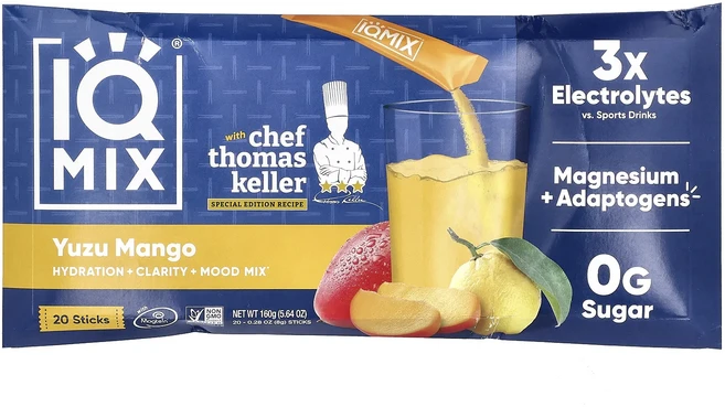 효과가 좋은 IQBAR IQMIX® 수분 공급 + 투명성 + 기분 믹스 유자 망고 스틱 20개 각 8g(0.28oz) 최저가격, IQBARIQMIX수분공급투명성기분믹스유자망고스틱20개 - 쿠팡