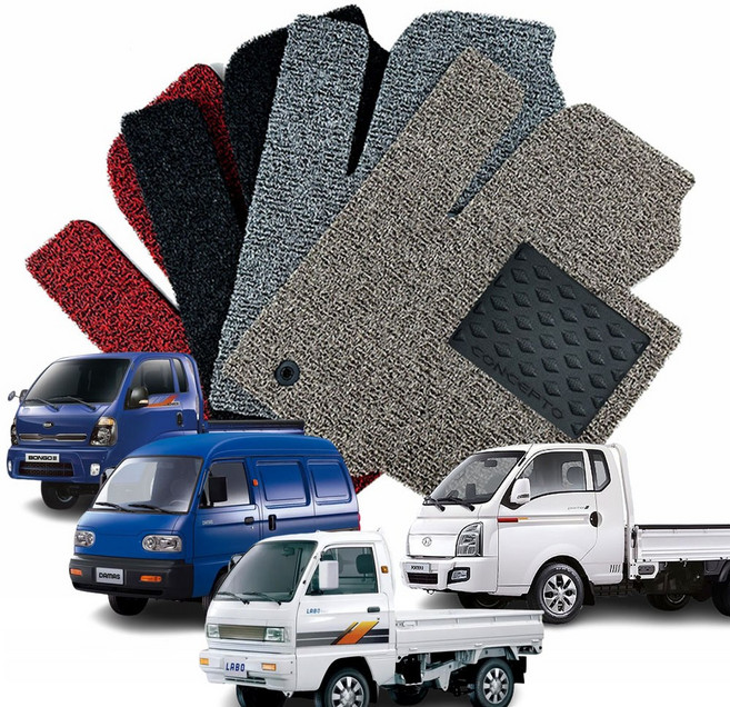 DXSOAUTO 컨셉토 확장형 코일매트 봉고3 포터 다마스 라보 소형화물차 운전석+조수석 2P, 그레이, 150 봉고3