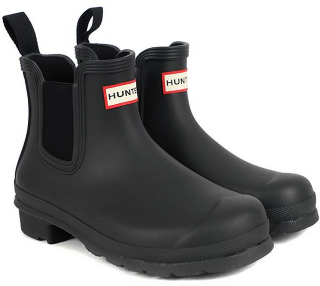 HU (광주 NCWAVE 1) 헌터 W 오리지널 첼시 레인부츠 블랙 무광 / WFS2078RMA-BLK