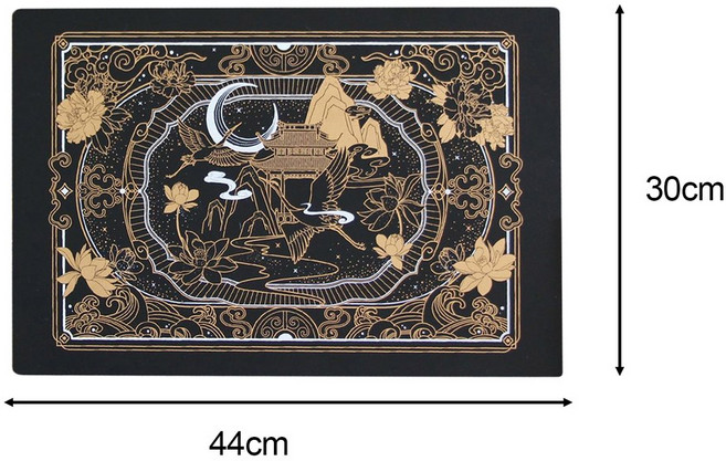 커팅 매트 공예 조각 DIY 양면 스크랩북 보드 패드 퀼트 자기 가죽 카드 바느질, 04 Black Gold 44x30cm