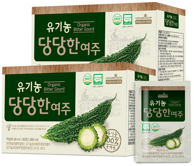 메이준뉴트리 유기농 당당한 여주즙 30p, 1.8L, 2개
