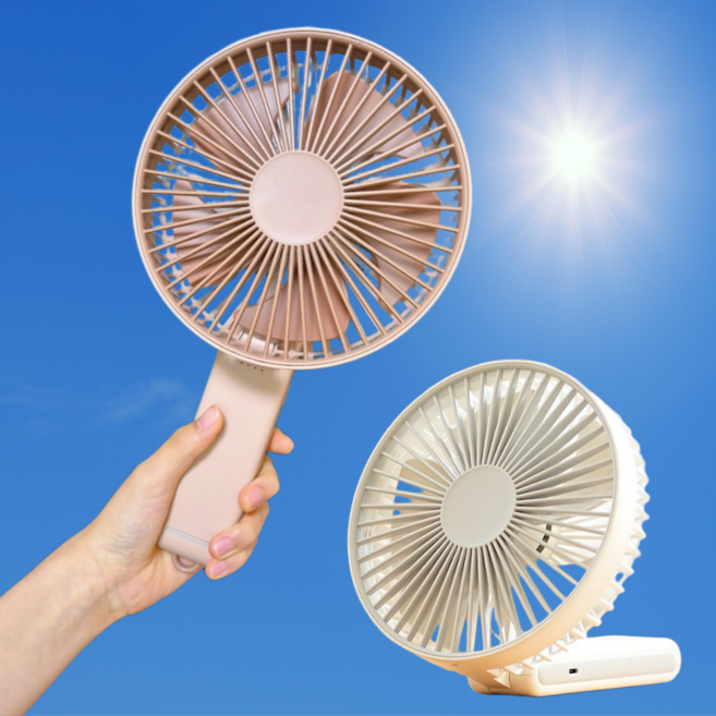 3IN1 접이식 대형 손 빅팬 휴대용 선풍기, 화이트