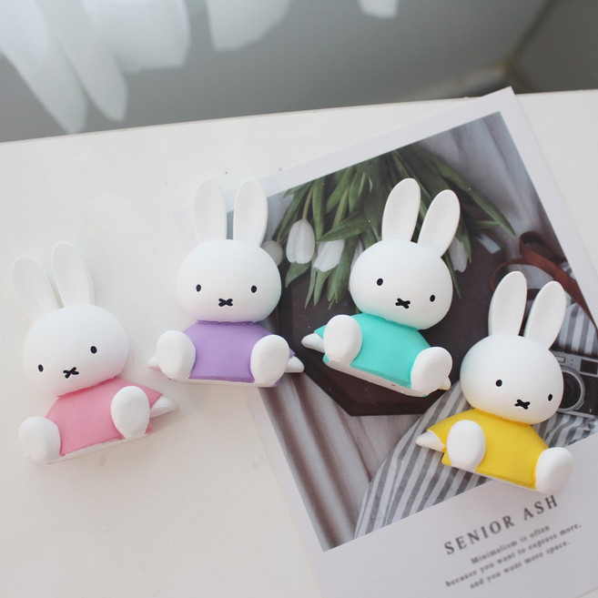 미피 차량용 석고방향제, 화이트머스크, 핑크, 1개