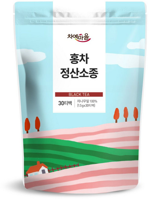 차예마을 정산소종(비훈연) 홍차 30티백, 1개, 30개입, 1.5g
