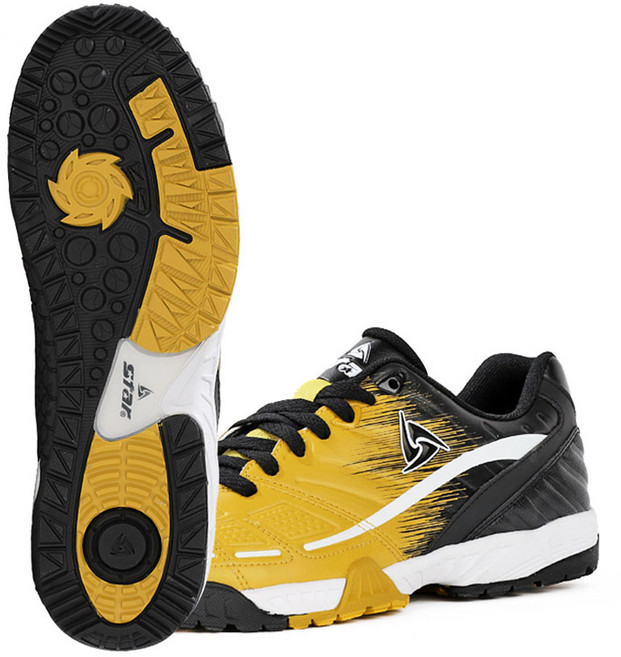 스타 족구화 아라칸2 블랙_옐로우 신형 공격형 족구 신발
